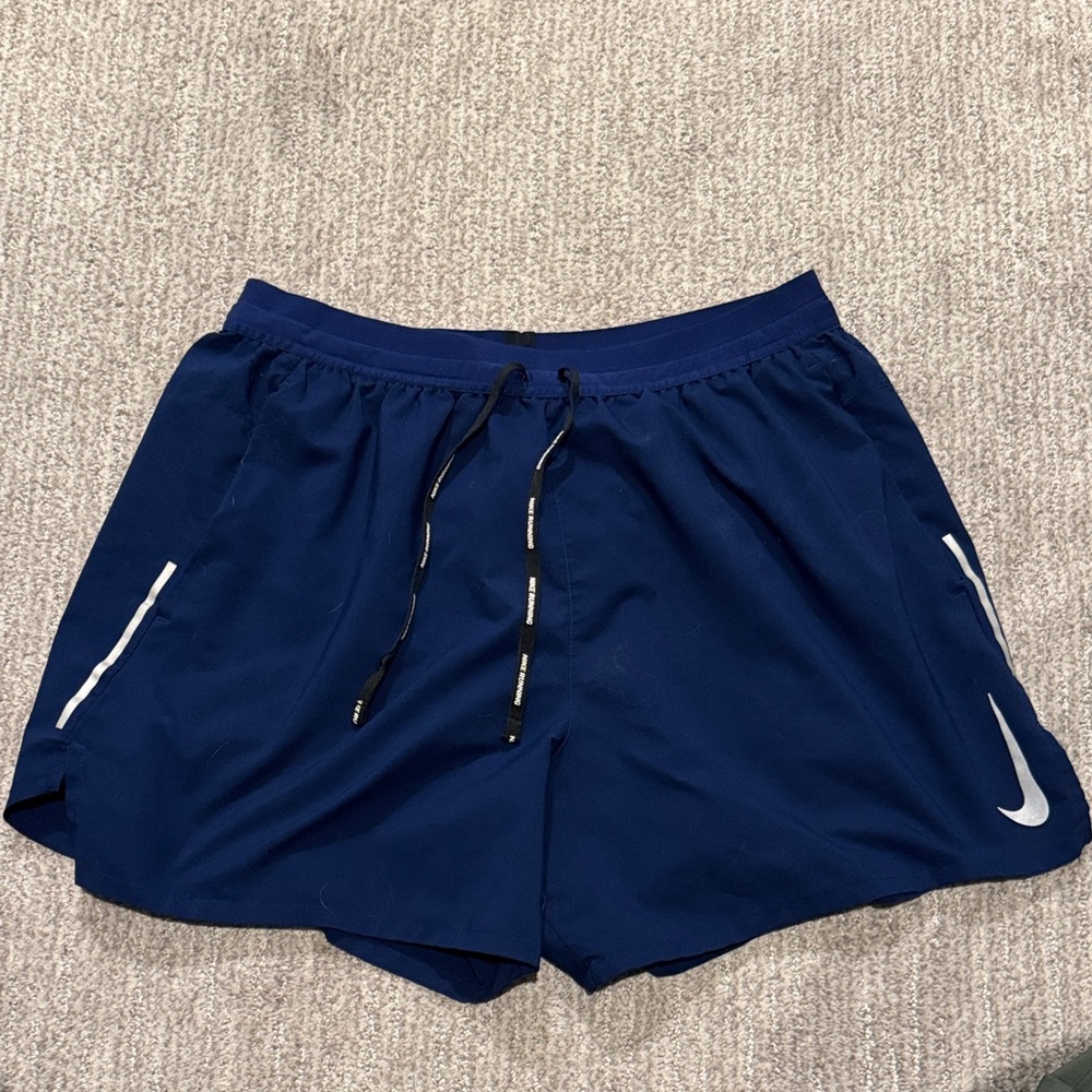 Nike Blue running Shorts 5 inch inseam